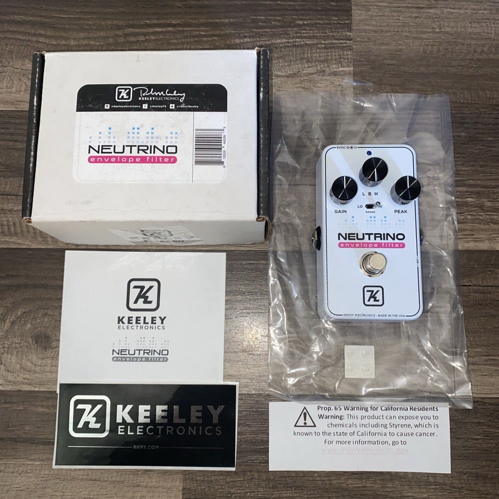 Keeley Electronics Neutrino Envelope Filter Guitar Effect Wag pedal White | B1A