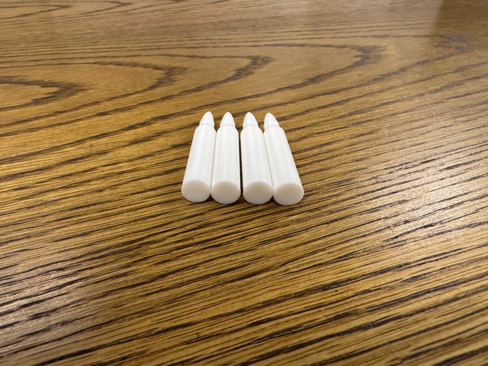 .223 Snap Cap/Dummy Rounds 3D printed (4 Pack)