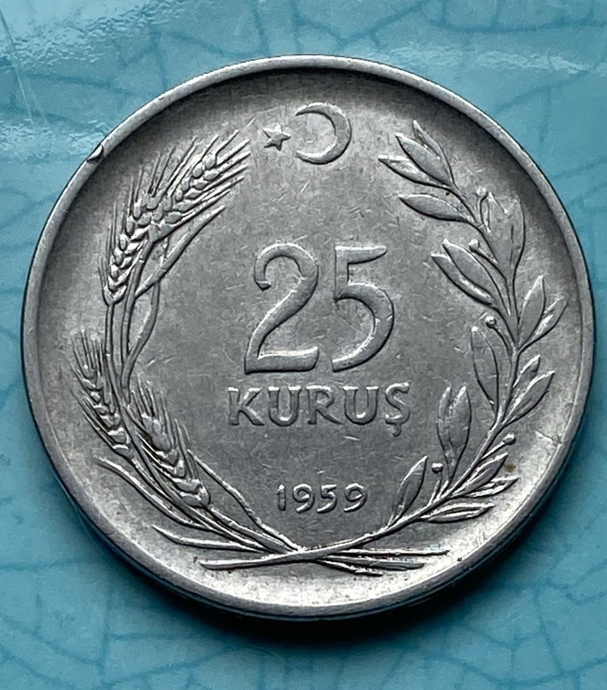 1959 Kurus 25 Cent TÜRKIYE  CION