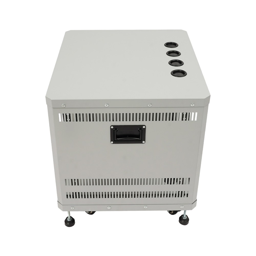 Grey Server Rack Open Cabinet 9U Network & Stereo Rack With Caster Wheels