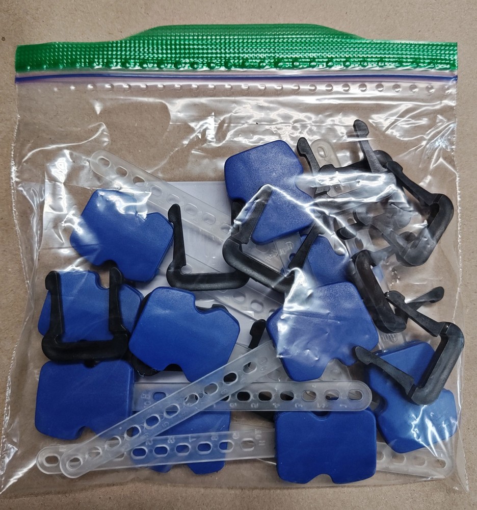 Ortho Kinetics Nitro orthodontic headgear modules, medium force - 10 pack NTBLMP