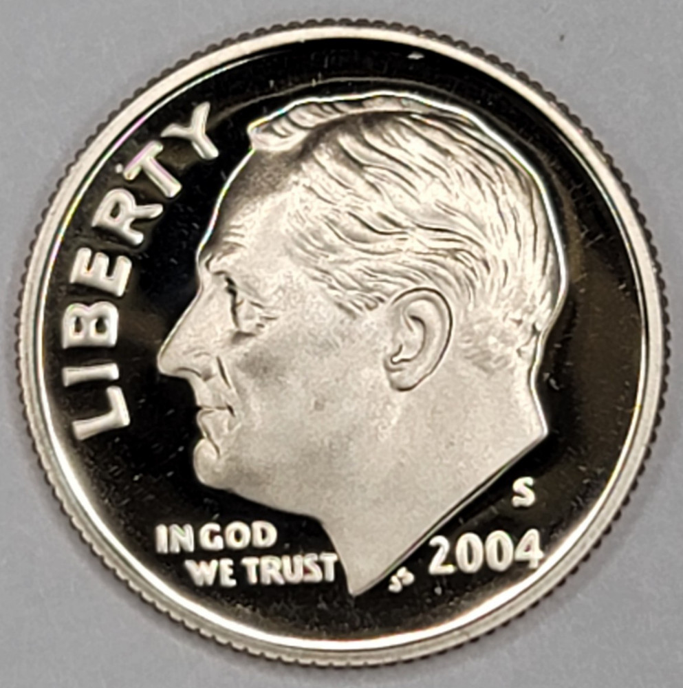 2004 S GEM PROOF DCAM ROOSEVELT DIME