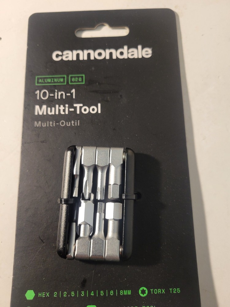 Cannondale 10-in-1 Mini Multi-Tool Hex Torx Phillips + Valve Tool CP9301U10OS