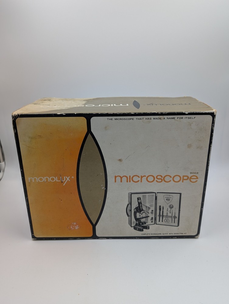 Vintage Monolux Microscope 900x With Case