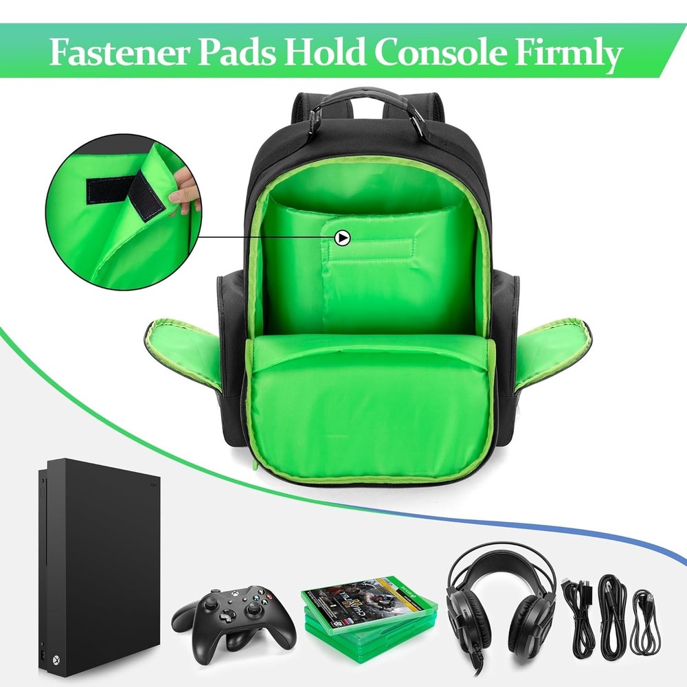 PGmoon Game Console Backpack Compatible with Xbox One/One S/ One X, Xbox...