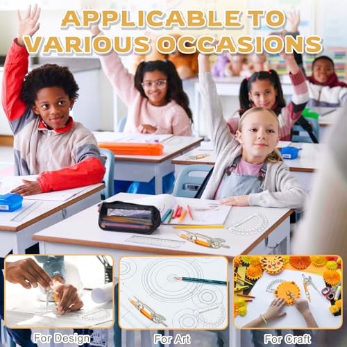 Pieces Geometry Math Set Compass for Geometry Math Compass and Protractor 20