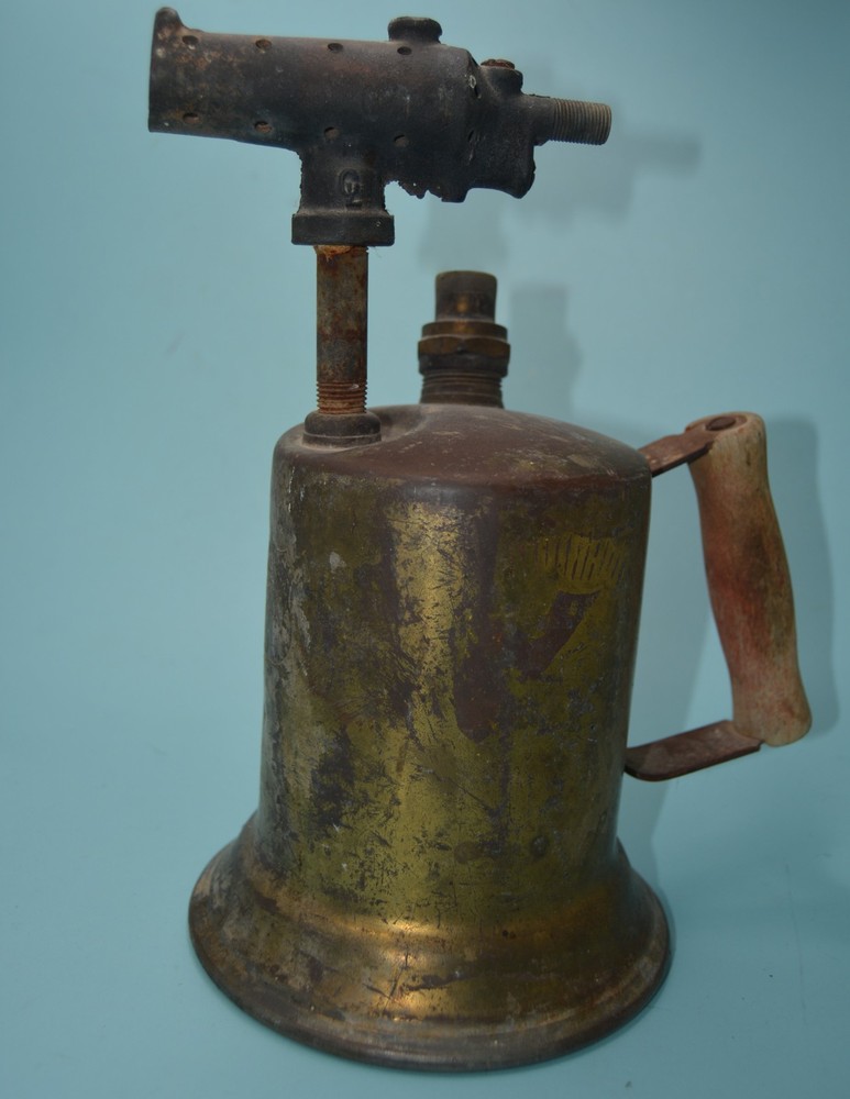 VINTAGE BRASS BLOW TORCH for display