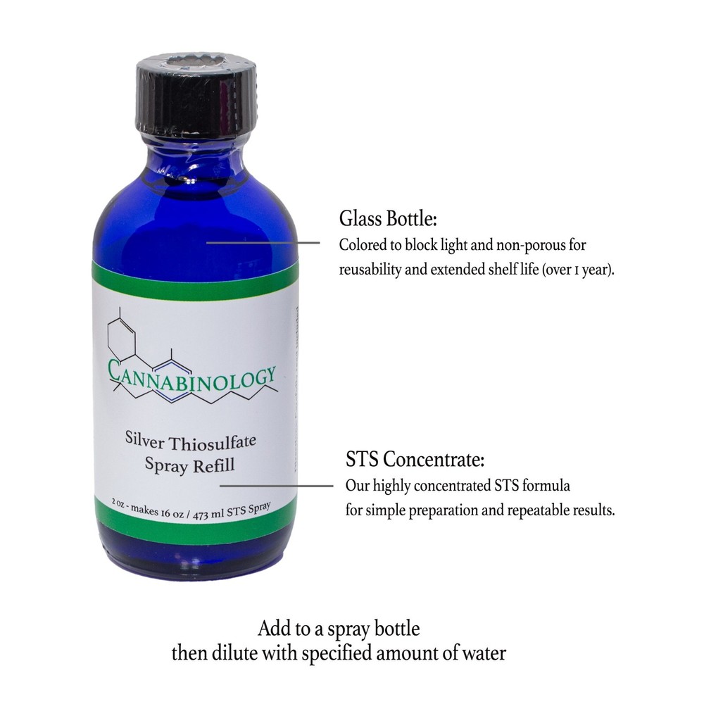 2pack Silver Thiosulfate Solution makes32oz feminized seed spray, reversal spray