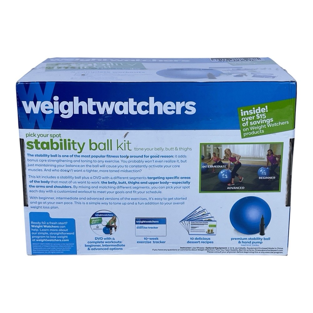 New Weight Watchers Stability Ball Kit: 4 Complete Workouts with DVD