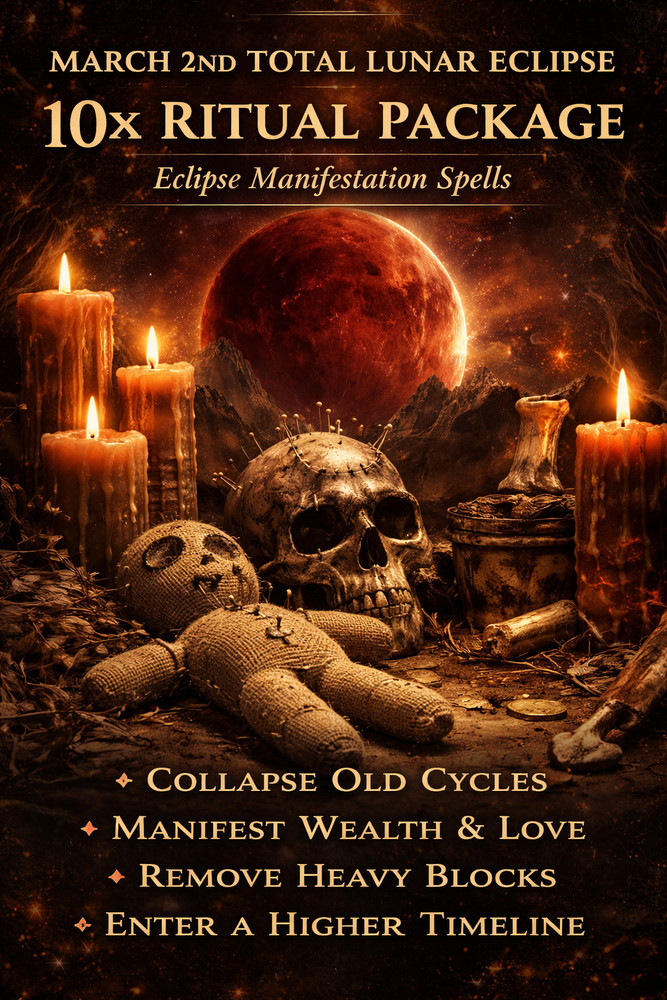 Total LUNAR Eclipse Ritual Package Limited Spots WEALTH RESET LOVE PROTECTION