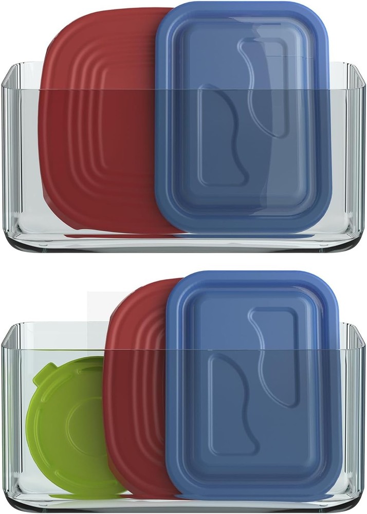 Plastic Lid Organizers - Inside Cabinet for Kitchen, No
