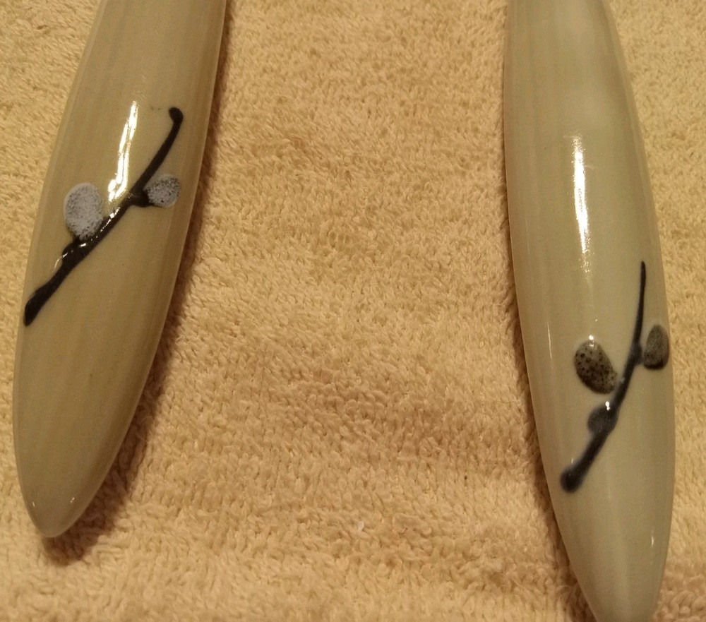 Wooden / Ceramic Salad Serving Set