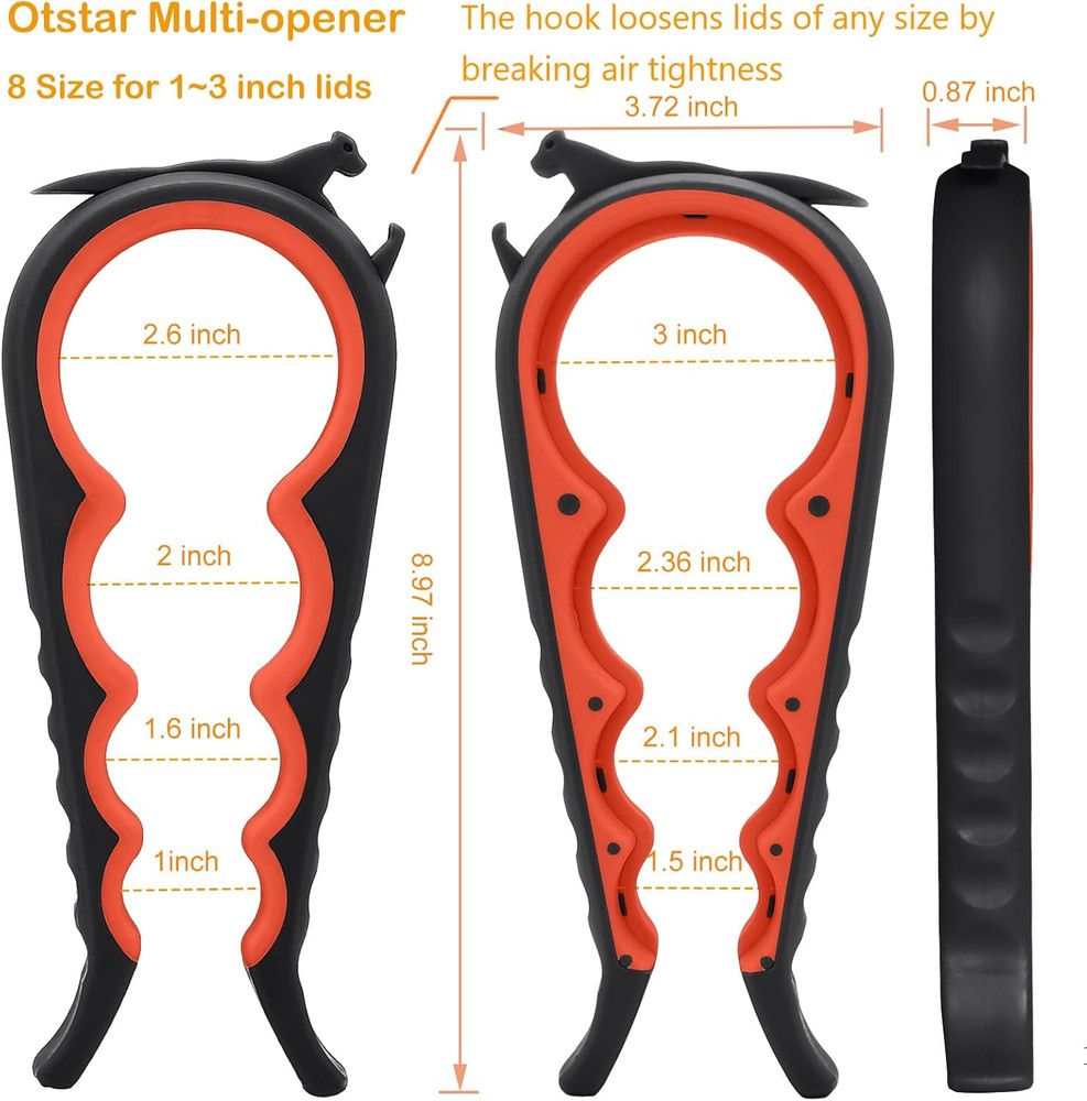 Otstar Latest Jar Opener for Seniors with Arthritis, Weak Hands, Multi-Function