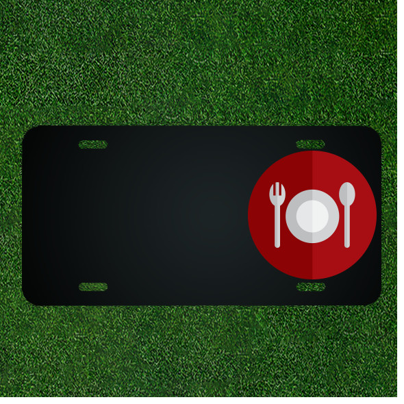 Custom Personalized License Plate With Add Names To Fork Spook And Plate Design