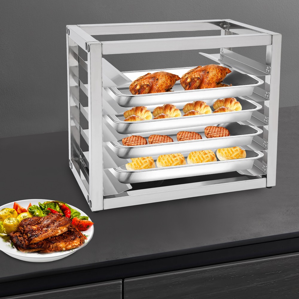 5-Tier Baking Tray Rack - Durable Stainless Steel Storage Organizer