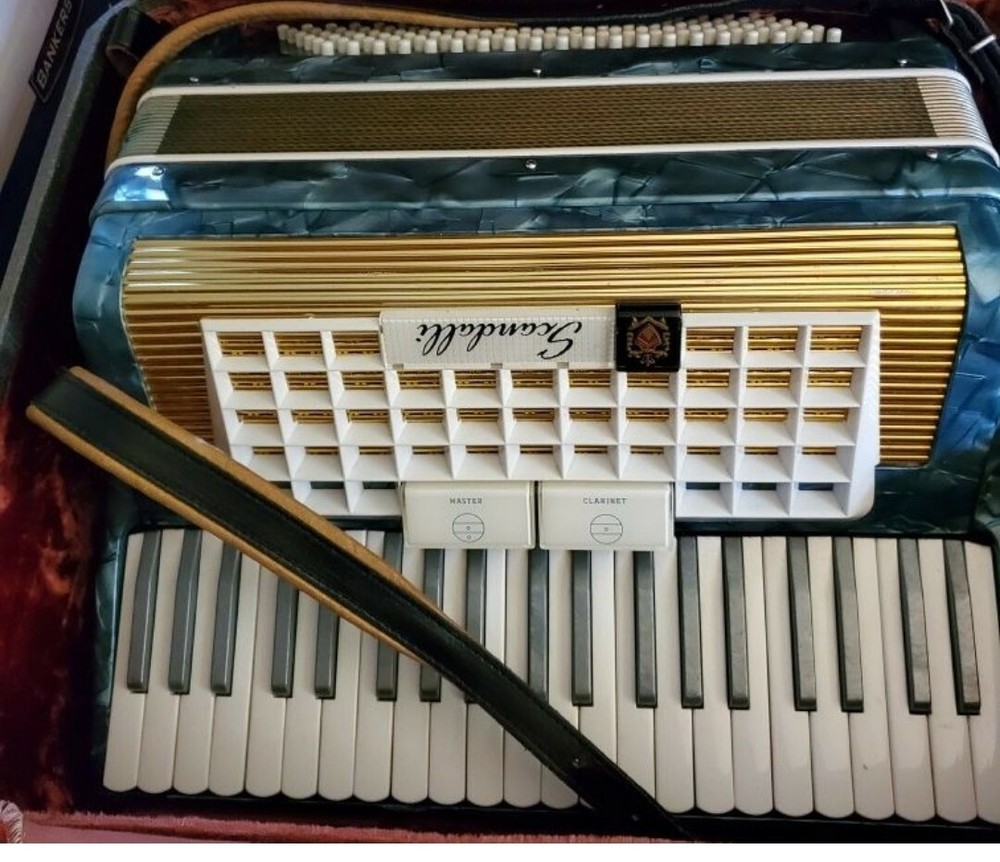 Antique Accordian with Case