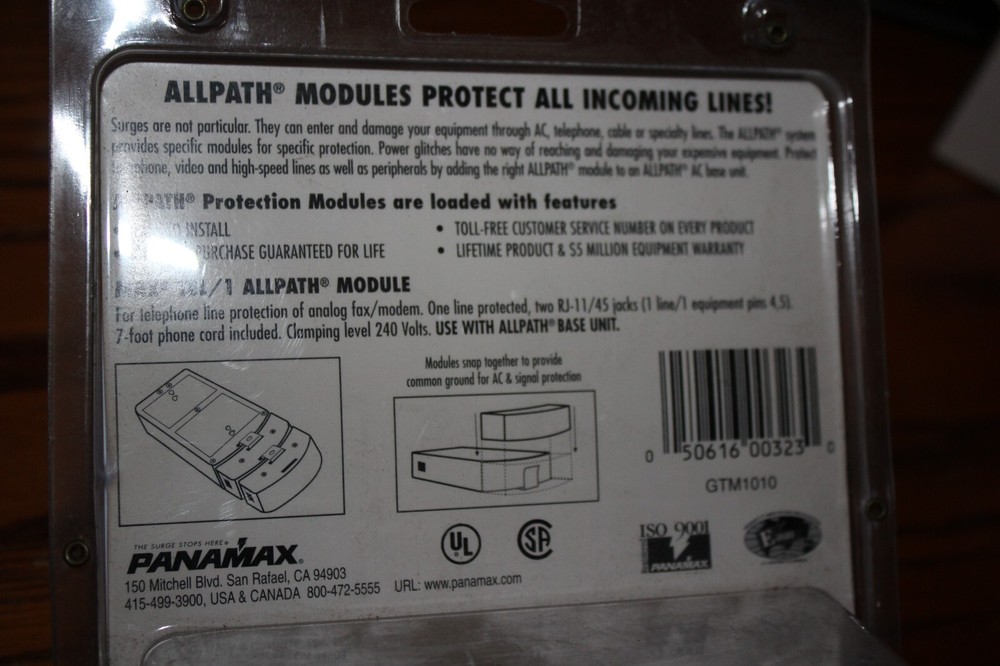 Panamax GTM1010 All Path Power Protection Module. still new in box