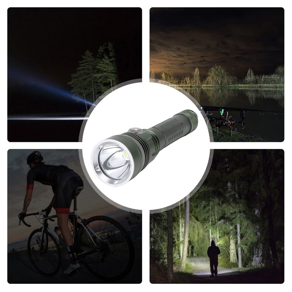 Diving Flashlight 80m Water Proof Dive Light Adjustable Brightness For Fish RRWI
