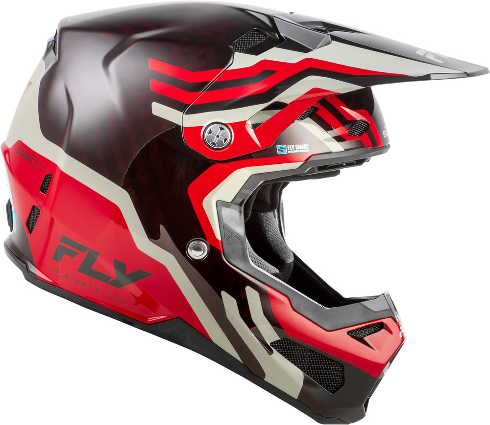 For Formula S Carbon Byte Helmet Red Carbon/Red/Grey Lg