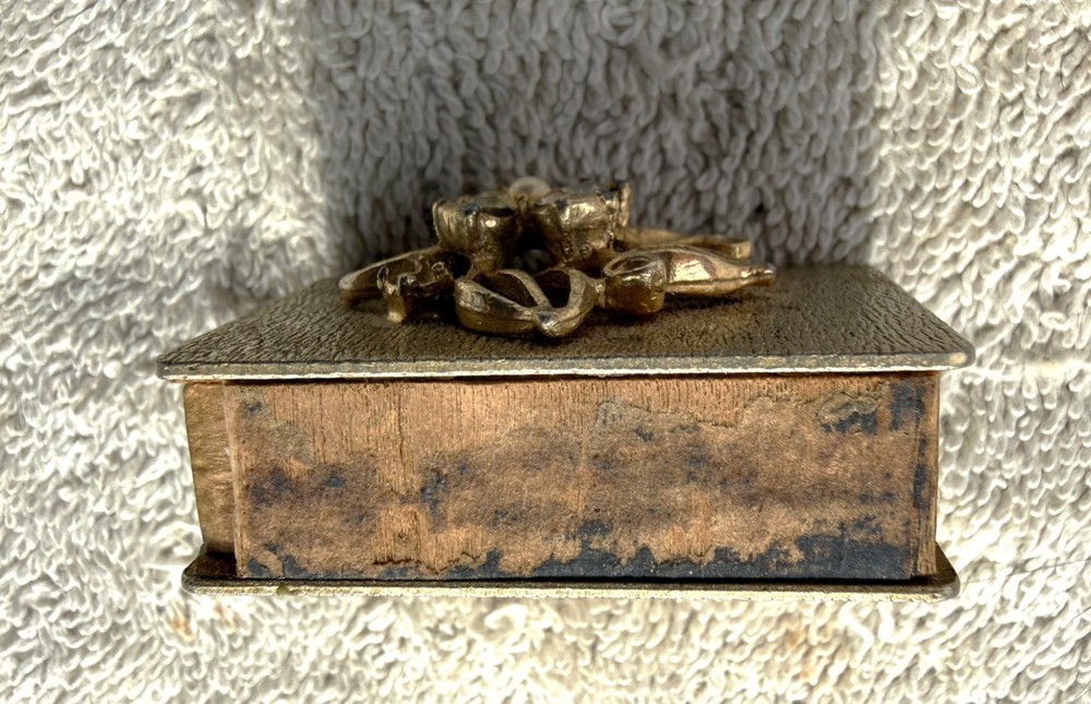 ANTIQUE DECO MATCH BOX/MATCH SAFE