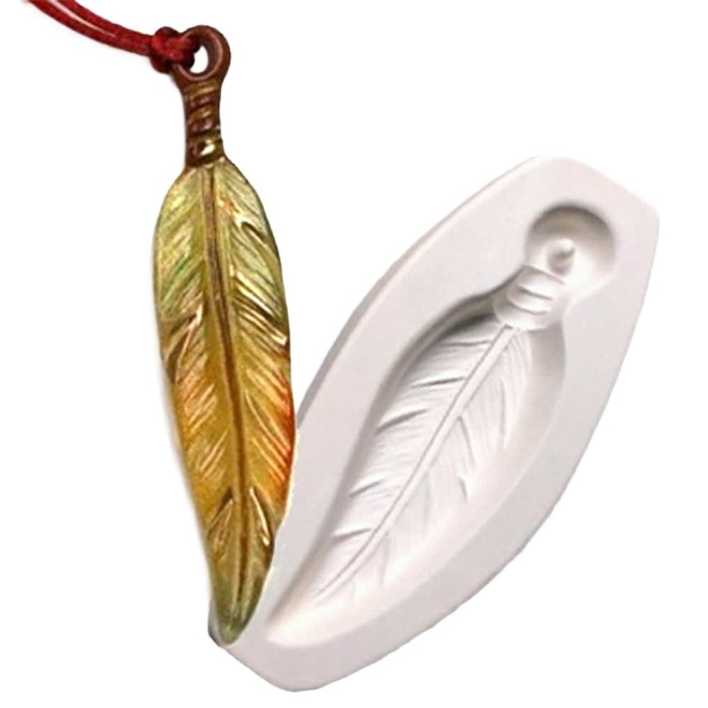6.25"X 3"-Deep 1.75" Feather Mold Glass Fusing