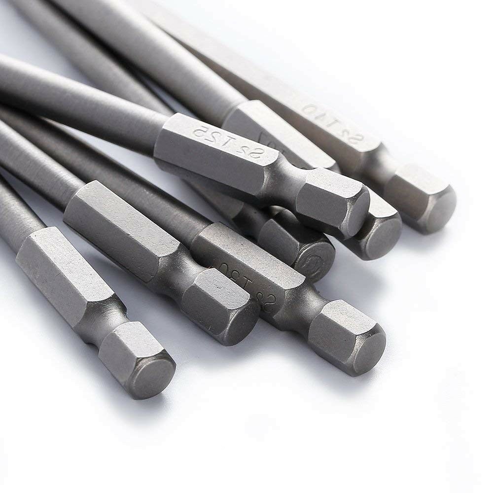 Magnetic Tamper Proof Security Drill Bit Set Torx Screwdriver Flat Head 1/4" Hex