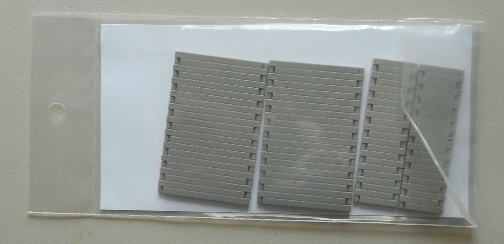 Short Sections Interlocking Concrete Block HO 1:87 SCALE LAYOUT PIKESTUFF 1006