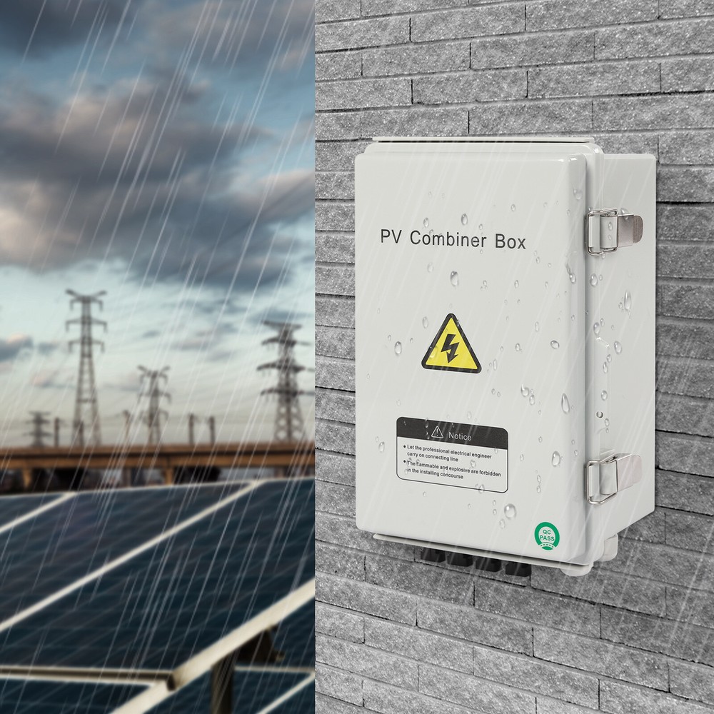 4 String Solar PV Combiner Box 63A Circuit Breaker for Solar Panel Waterproof US