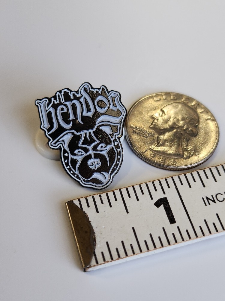 Hen Dog Lapel Pin Bulldog