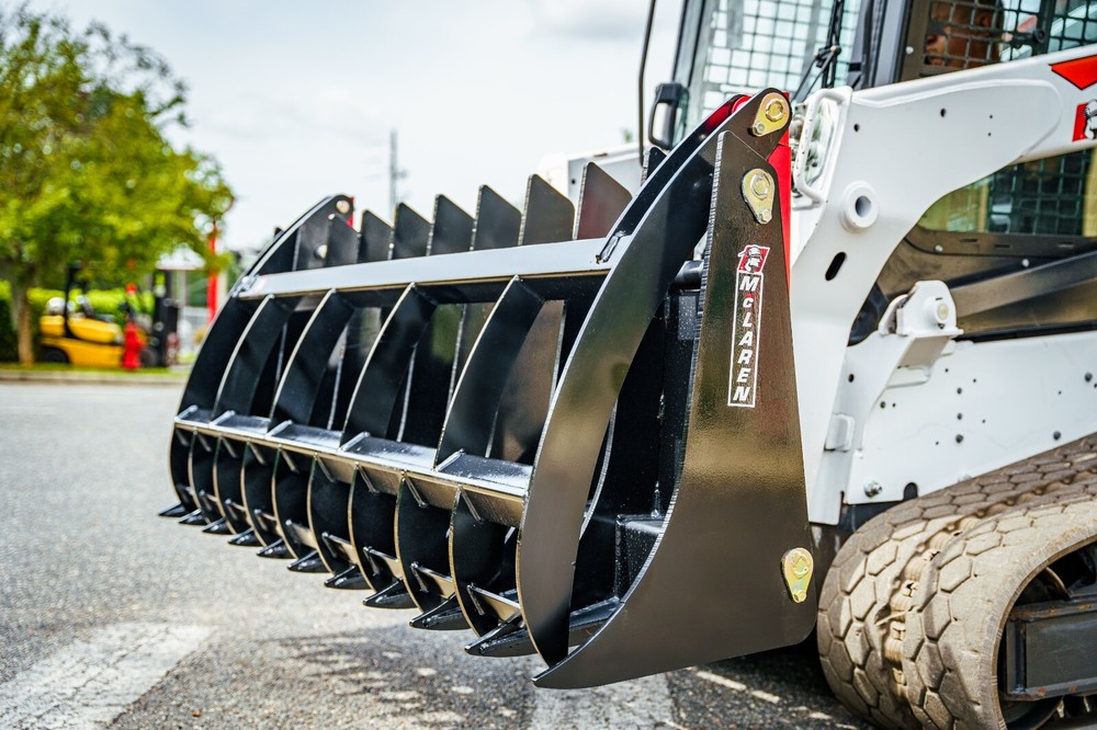 Root Rake Rock Grapple Attachment for Skid Steer/Track Loader 78" Wide