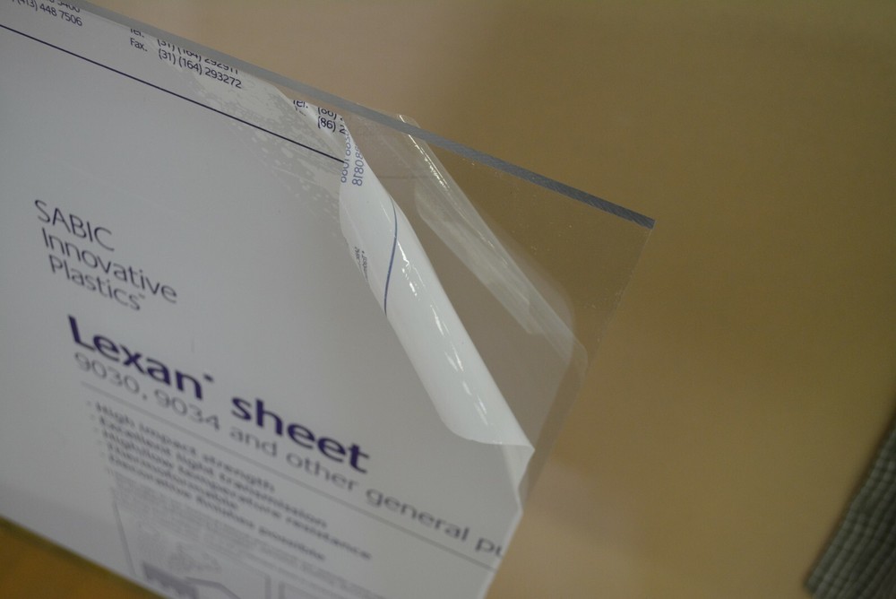 Lexan Polycarbonate Plastic Sheet Clear 3/16" x 16" x 16"