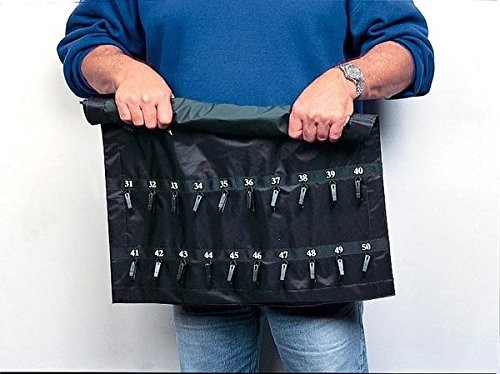 EZ line Rollable Key Case, Roll Up Organizer, one size, black