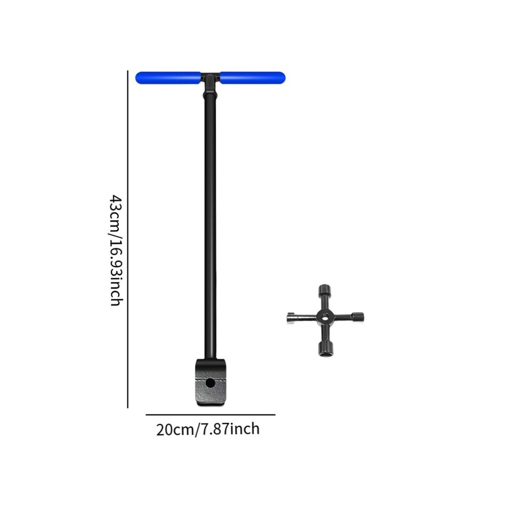Water Meter Key Shut Off Tool 4 Ways Multi Functional Utility Key
