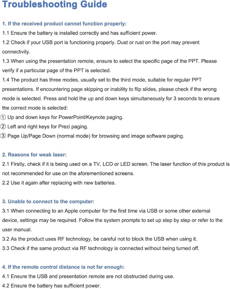 Wireless Presenter, Hyperlink Volume Control Presentation Clicker RF 2.4GHz U...