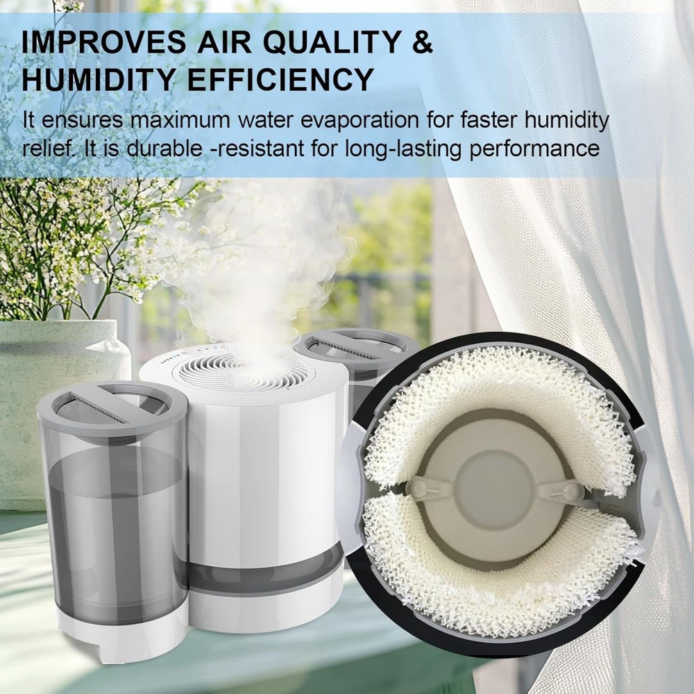 Wick Pad Filter 2 Pack for Vornado Humidifier EV100 EV200 EVDC300 EVDC500 505