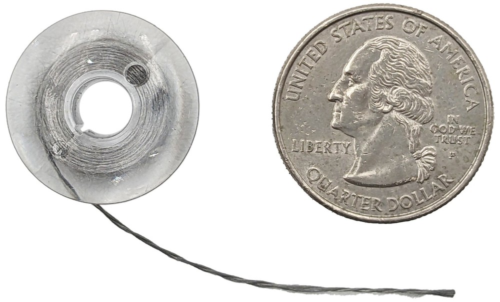 Stainless Steel Thin Conductive Thread - 30 Feet Roll