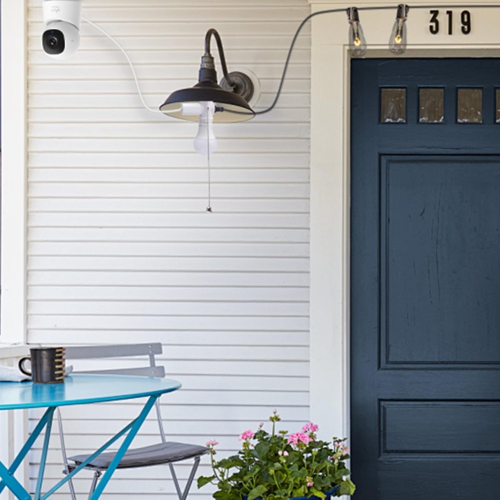 DiCUNO E26 Light Socket to Plug Adapter, 2 Polarized White-15.75", White