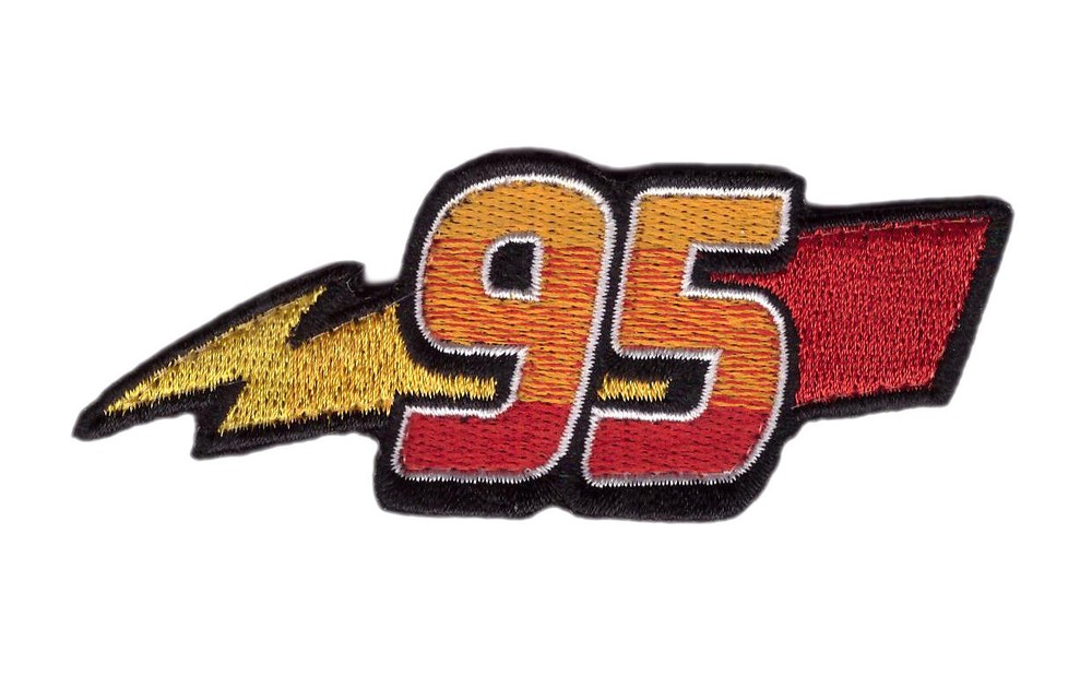 95 Thunderbolt McQueen Racing Patch Iron on