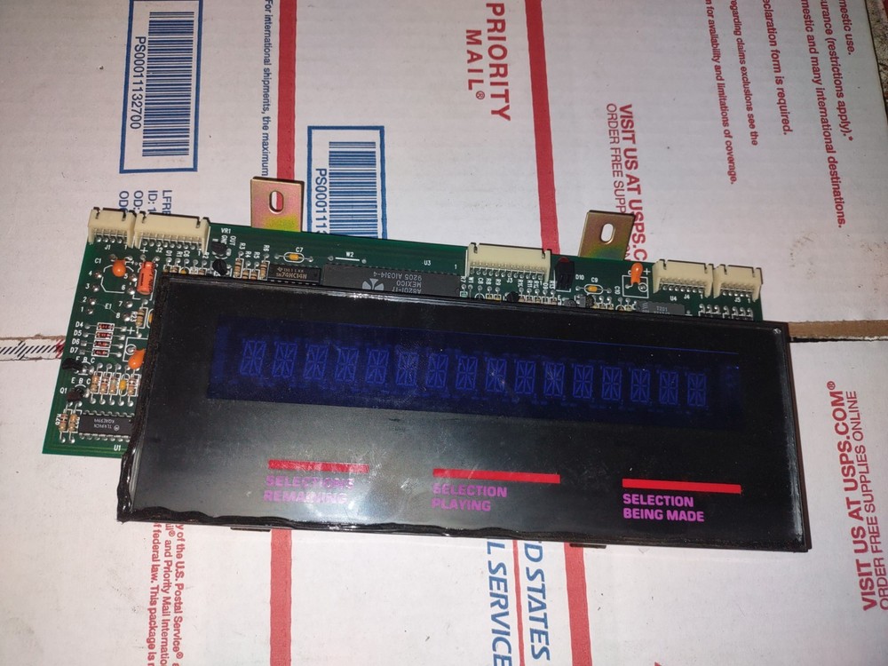 rowe cd-100a cd-100b arcade jukebox display pcb #12