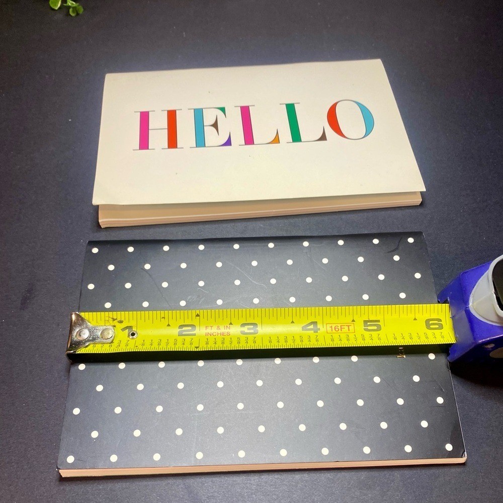 Kate Spade Polka Dot Notebook and Multicolor HELLO Notebook Set