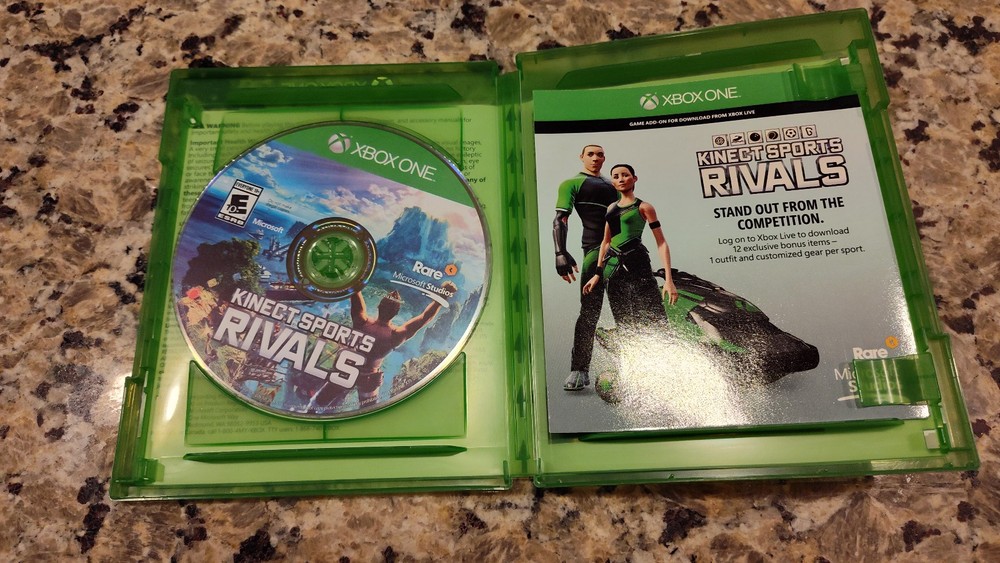 Microsoft Xbox One Kinect motion sensor bar + Kinect sports rival game