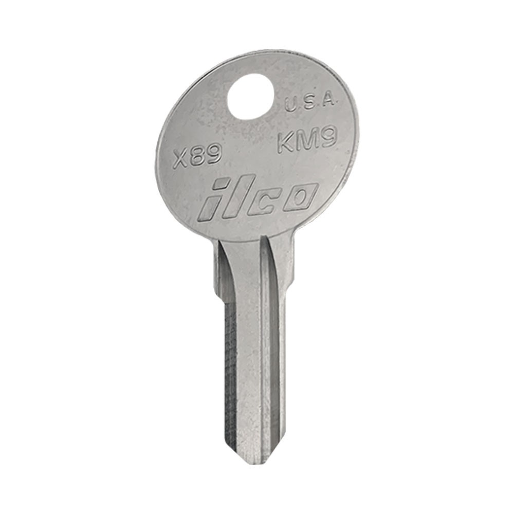 X89 / KM9 Key Blank  Nickel