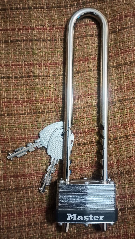 Master All Purpose Padlock Adjustable Long Shackle