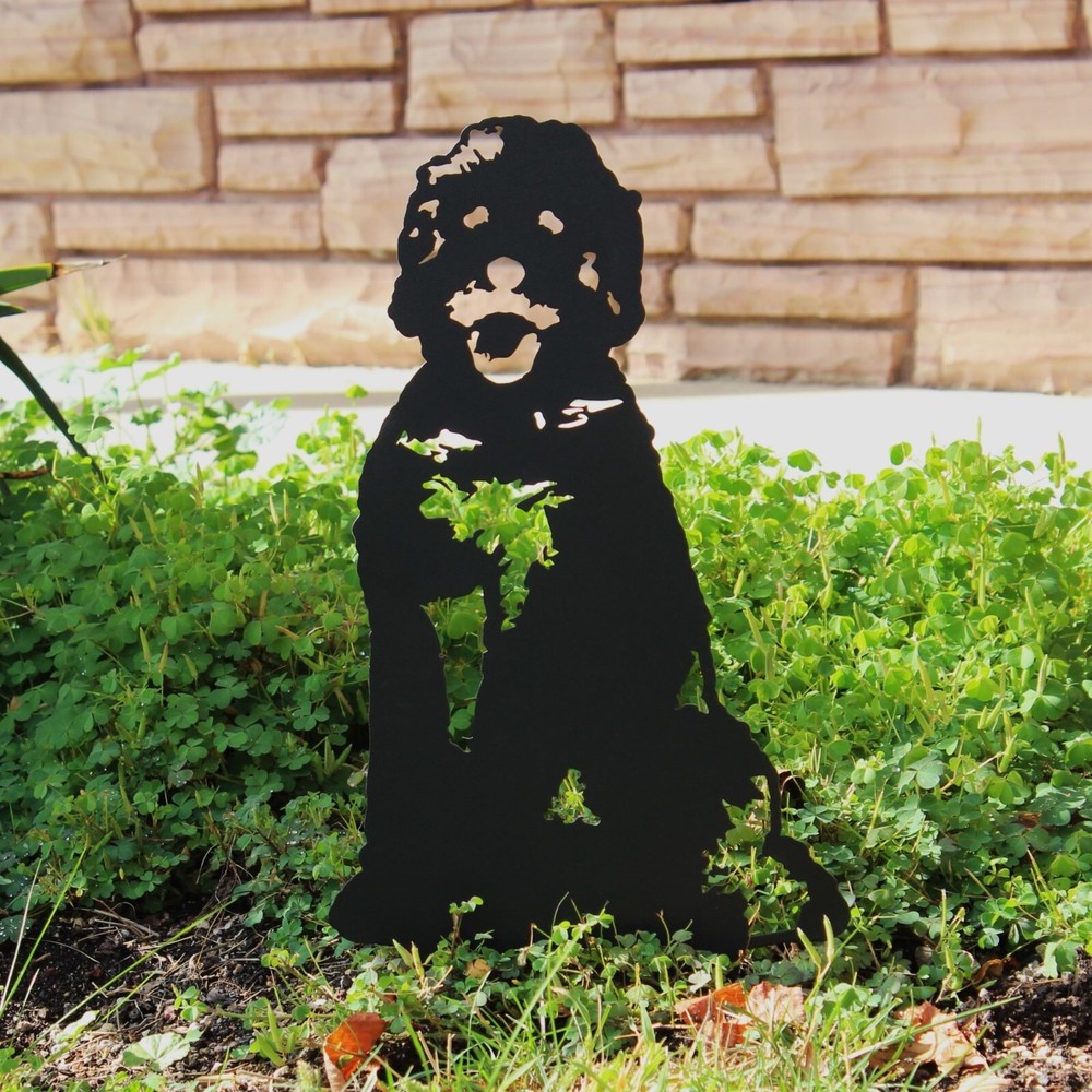 Doodle Black Metal Dog Silhouette