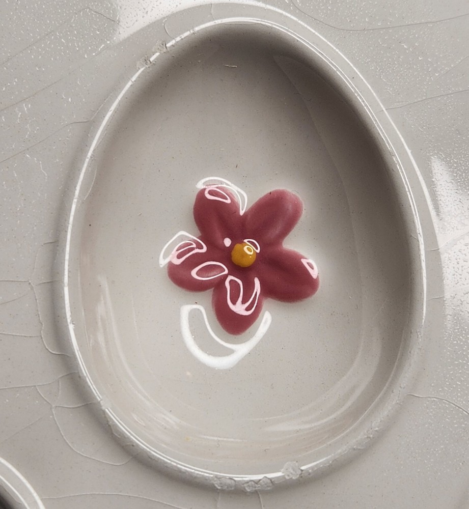 Easter Bunny Blossoms And Blooms Deviled Egg Tray Holds 12 Eggs Spring