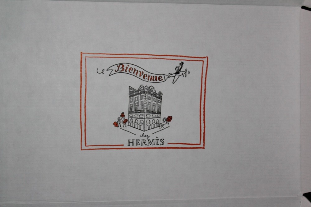 2 Hermes Bienvenue Chez Hermes White Empty Gift Boxes