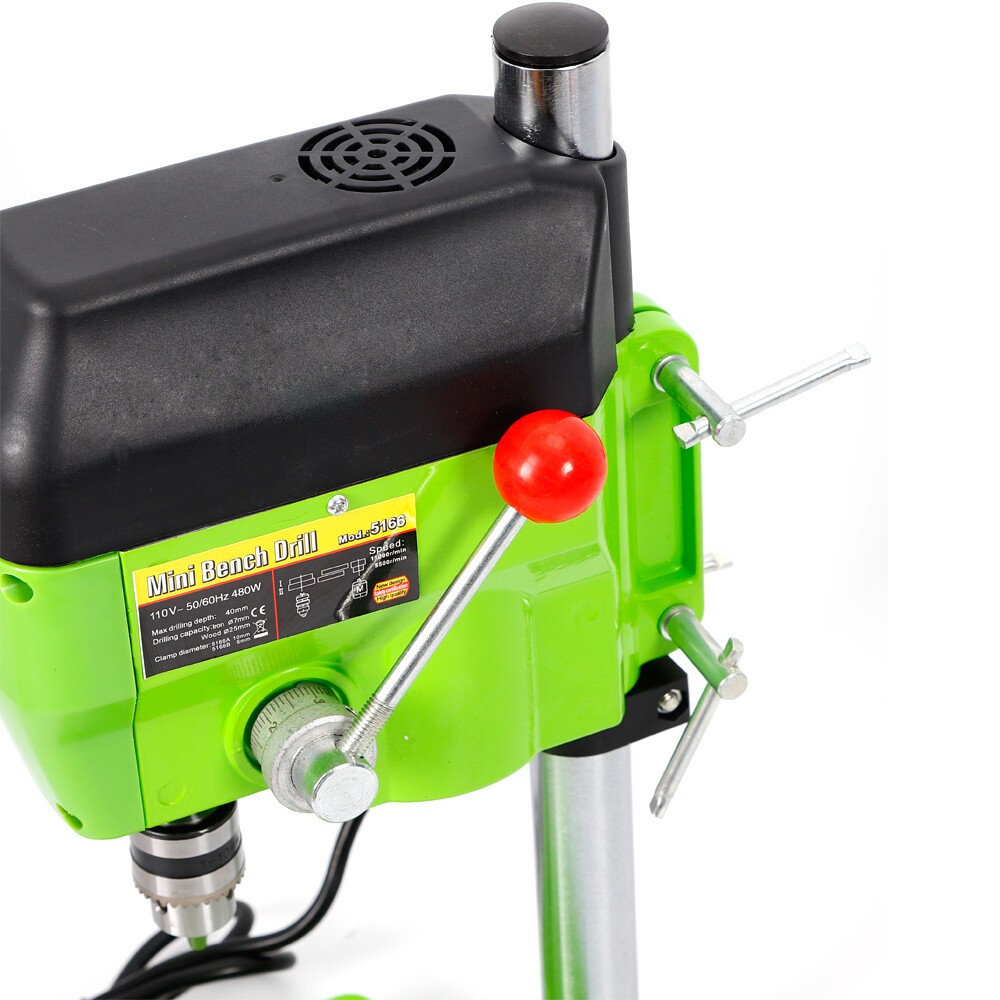 Compact Portable Electric Bench Mini Drill Press Stand Variable Speed 480W