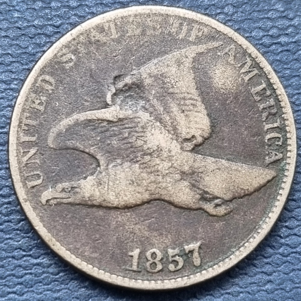 1857 Flying Eagle Cent 1c Penny Better Grade #92631