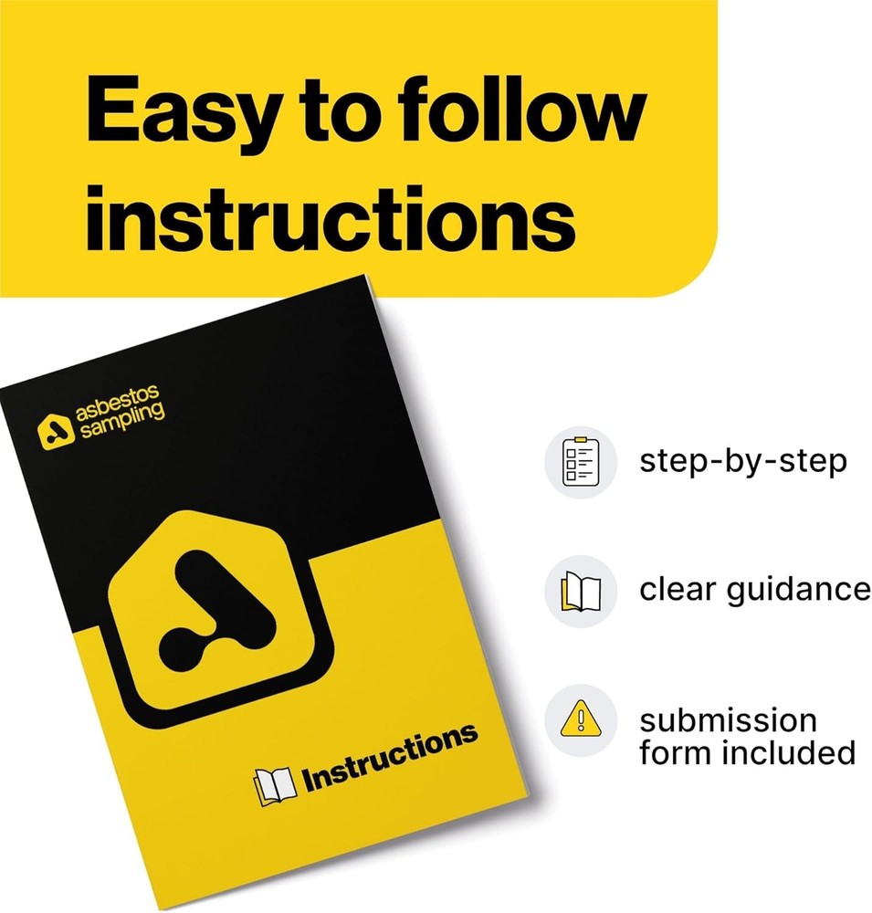 Asbestos Analysis Kit with 72hr Results - 4 Samples for Accurate Testing