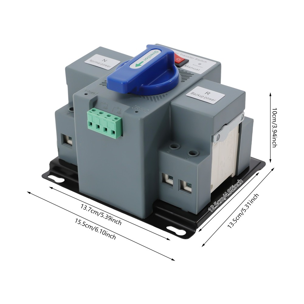 2P/63A Generator Transfer Switch, Dual Power Generator Changeover Switch